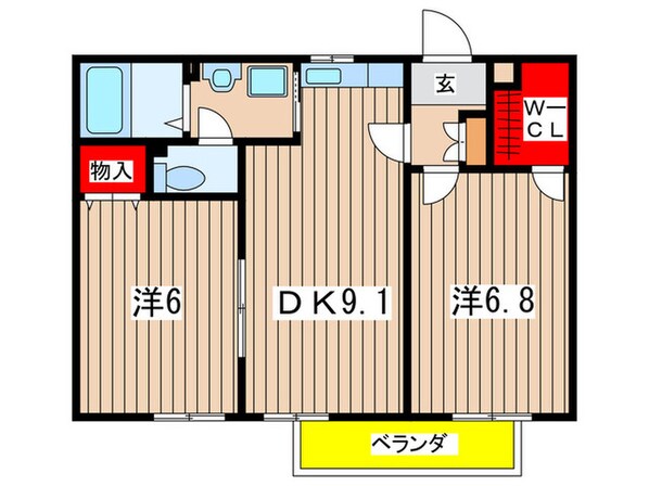 ガ－デンコ－トＫの物件間取画像